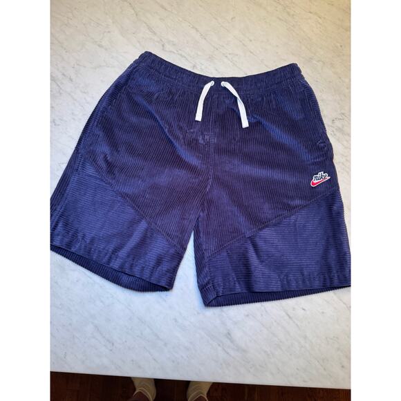 Nike Blue Corduroy Shorts - Picture 1 of 6